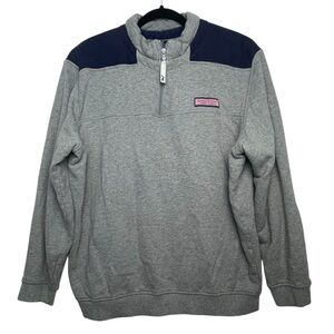 Vineyard Vines Shep & Ian Men’s Quarter Zip Pullover Whale Logo L